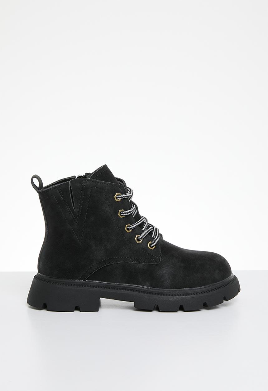 Pop Candy - Lace up boots - black 