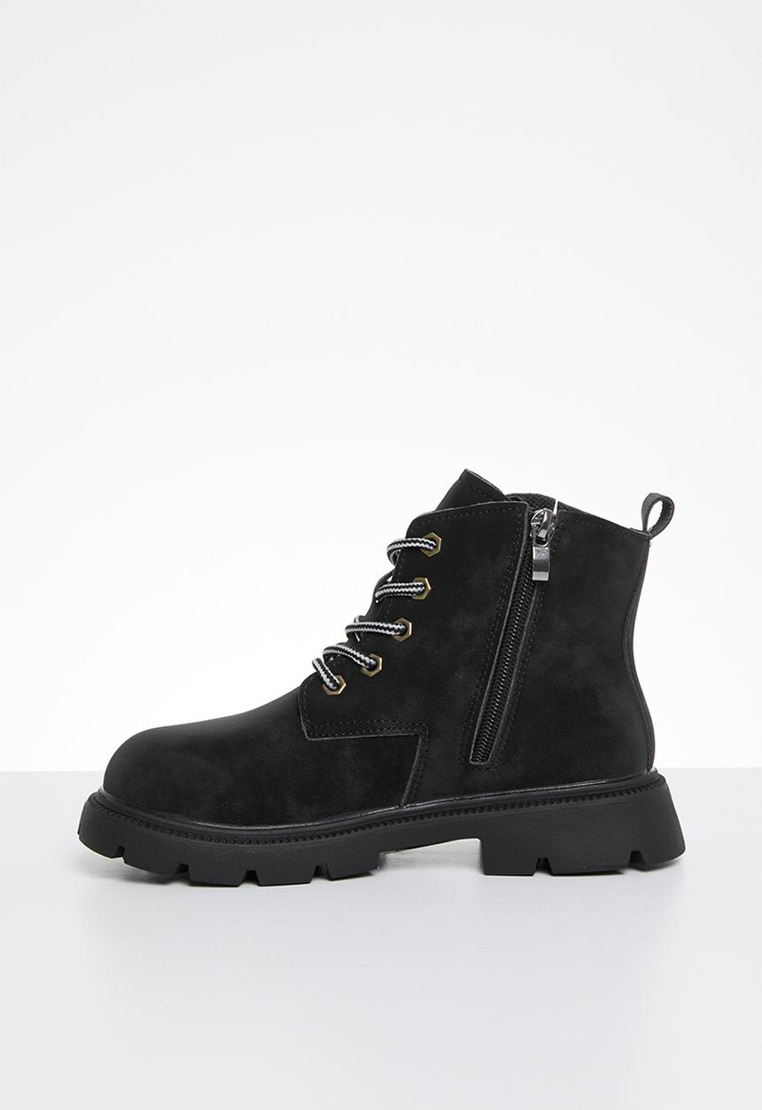 Pop Candy - Lace up boots - black 
