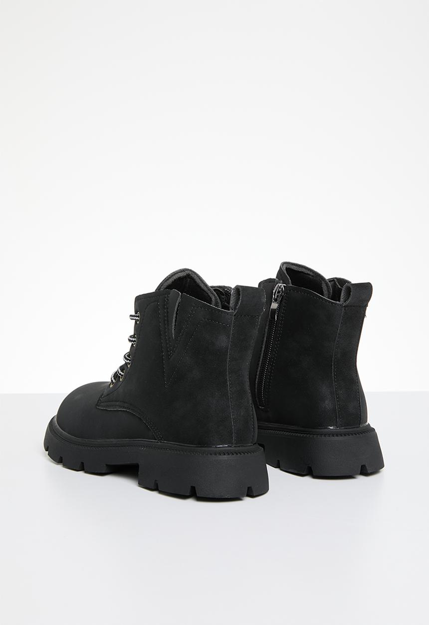 Pop Candy - Lace up boots - black 