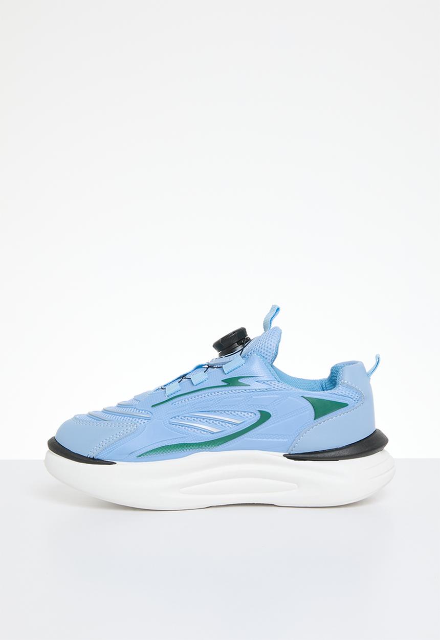 Pop Candy - Rotating buckle sneakers - blue & white