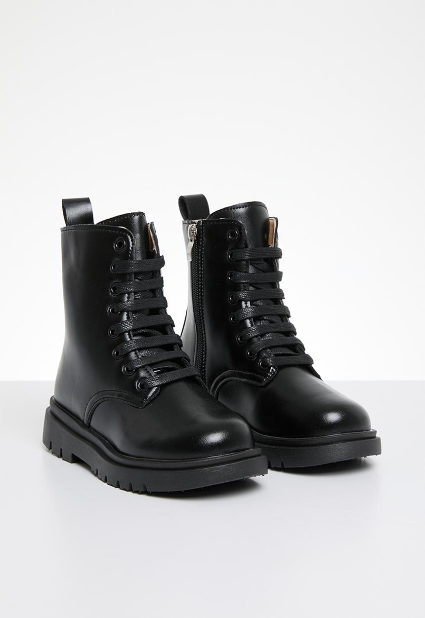 Pop Candy - Lace up boots - black