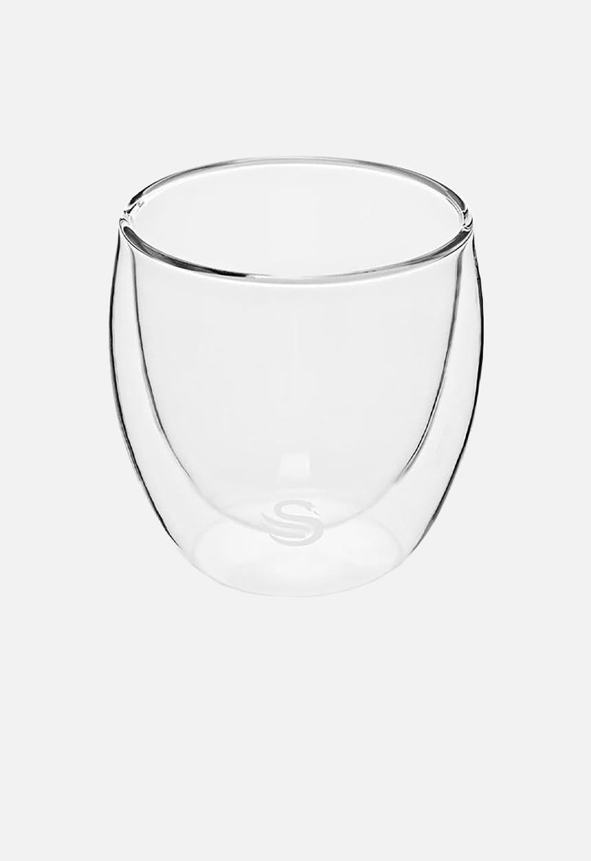 Swan - Swan Double Walled Cappuccino Glasses 250ml - clear