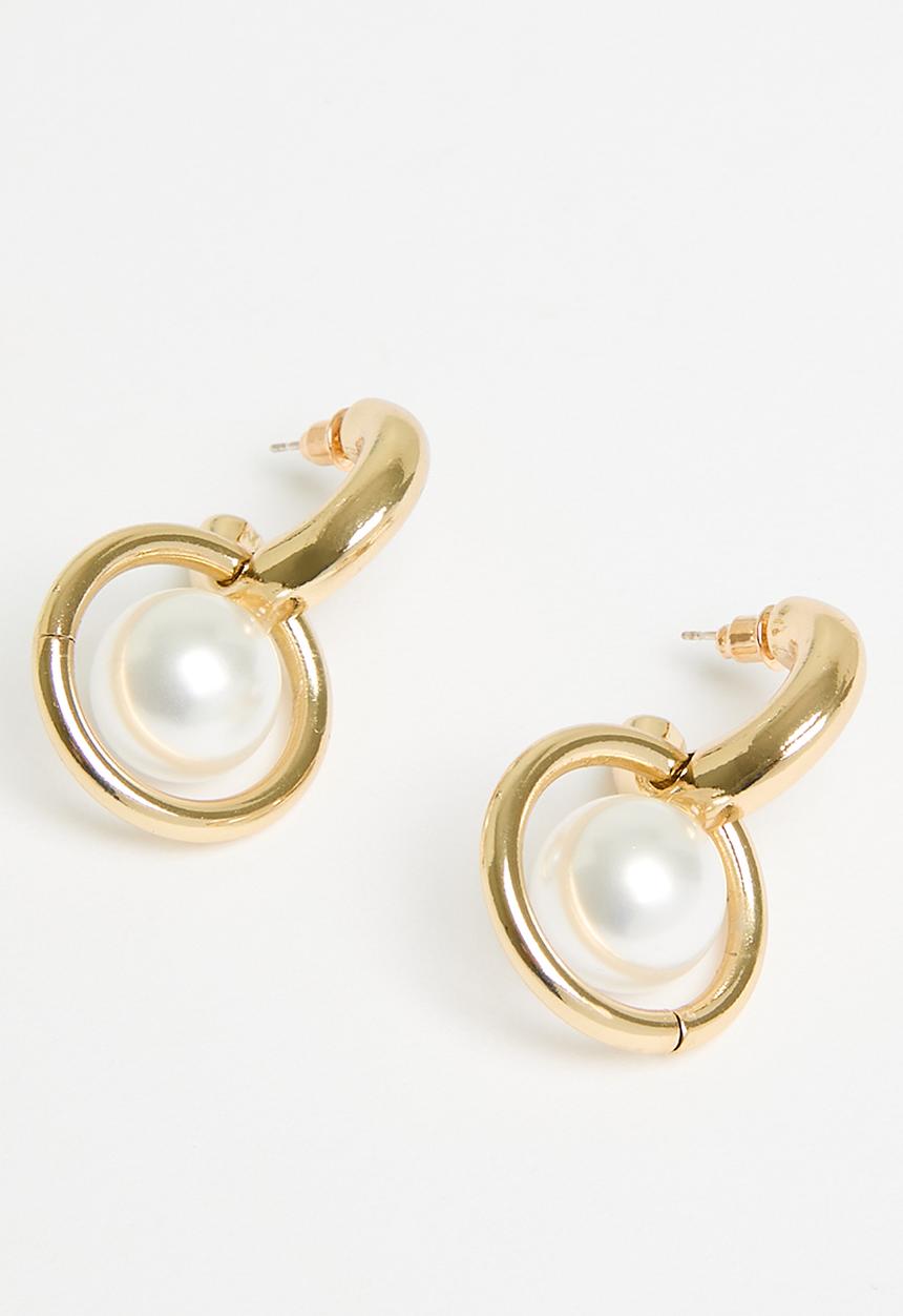 Tessa Design - Hannah ring and pearl earring - gold