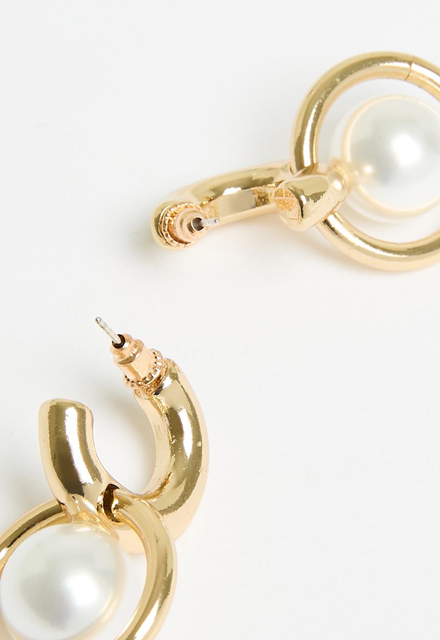 Tessa Design - Hannah ring and pearl earring - gold