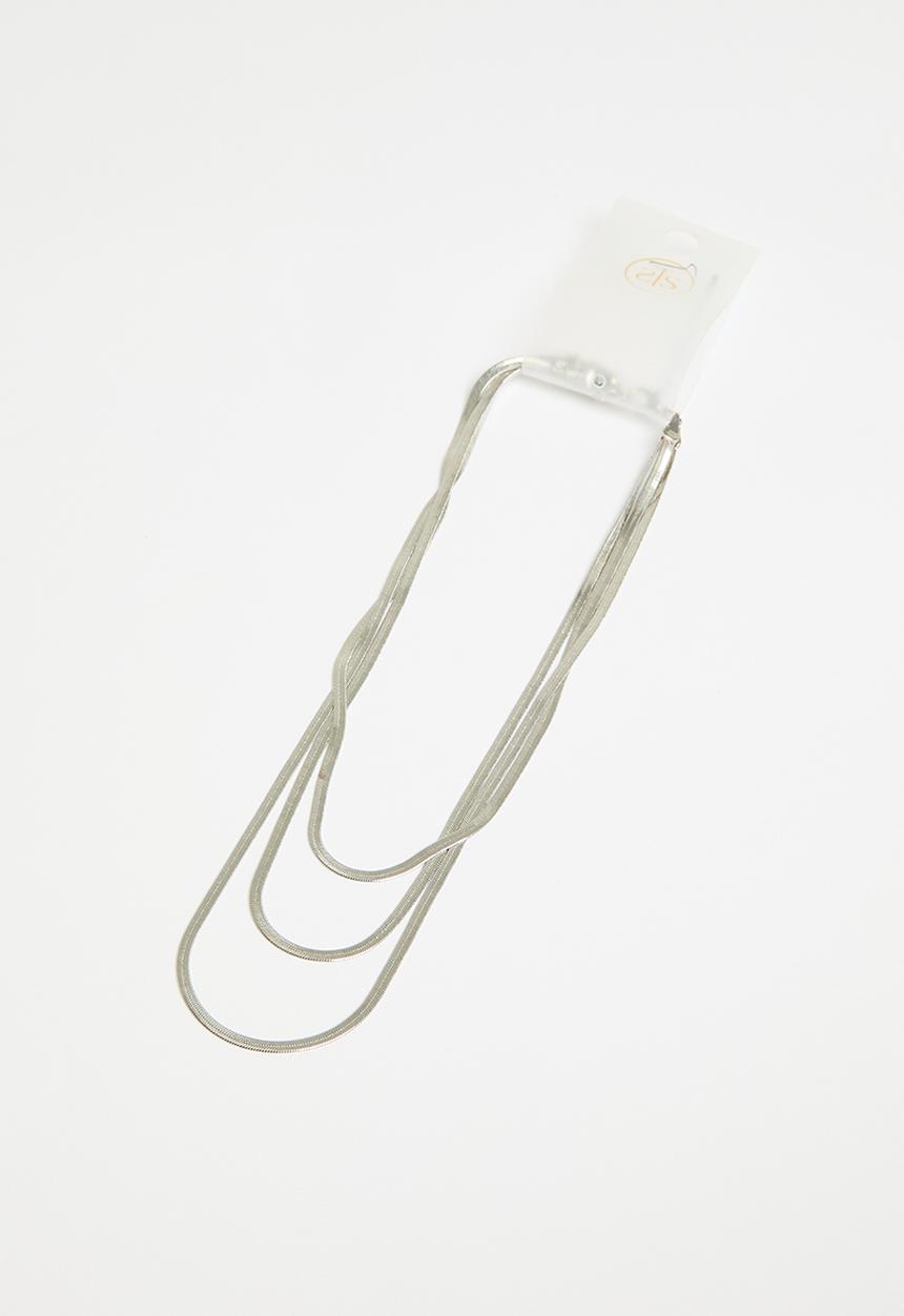 Tessa Design - Gabriella multi row chain - silver