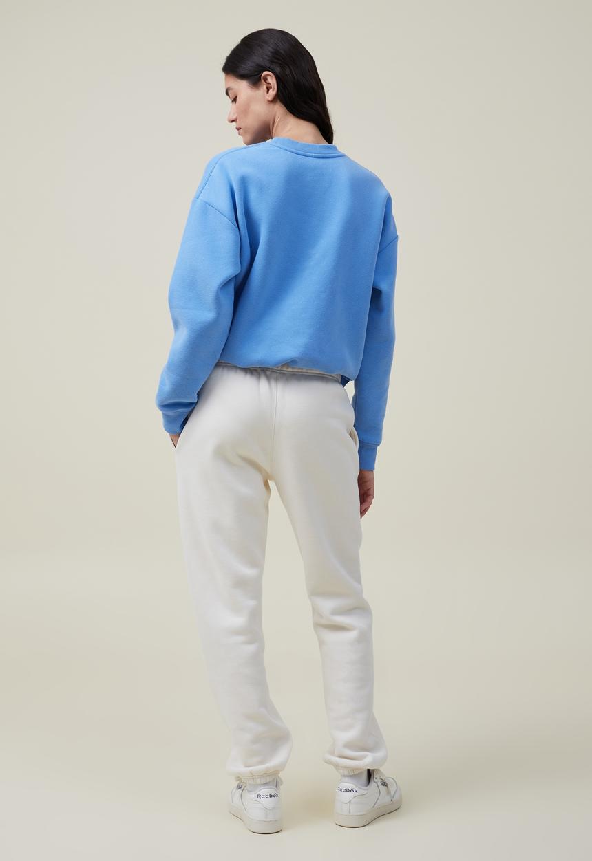 Cotton On - Plush Essential Gym Trackpant - Coconut Milk