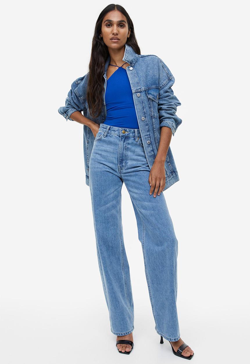H&M - Jersey thong body - bright blue