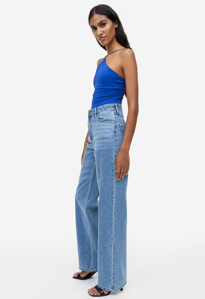 H&M - Jersey thong body - bright blue
