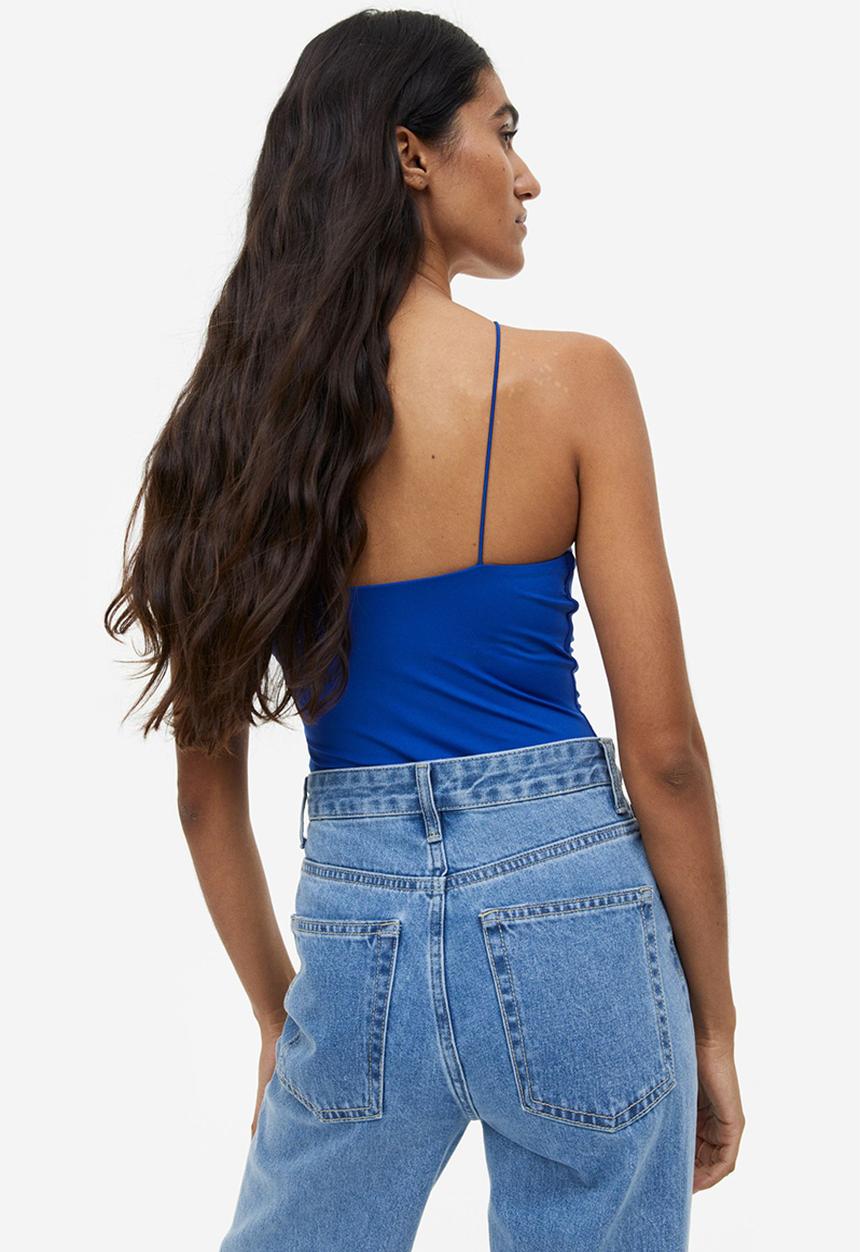 H&M - Jersey thong body - bright blue