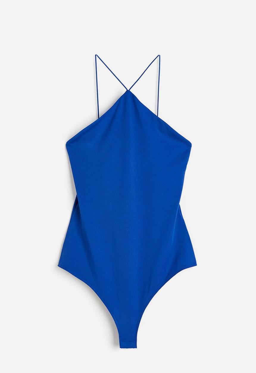 H&M - Jersey thong body - bright blue