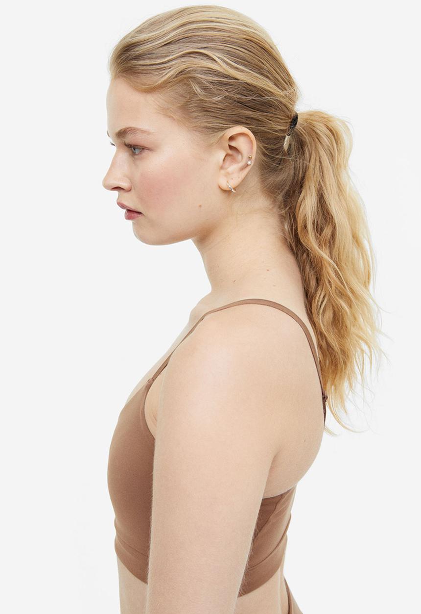 H&M - Softmove™ light support sports bra - light brown
