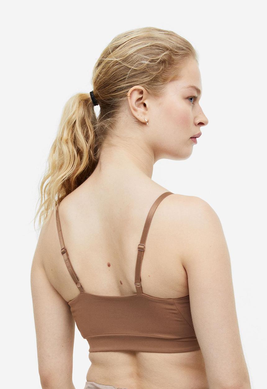 H&M - Softmove™ light support sports bra - light brown