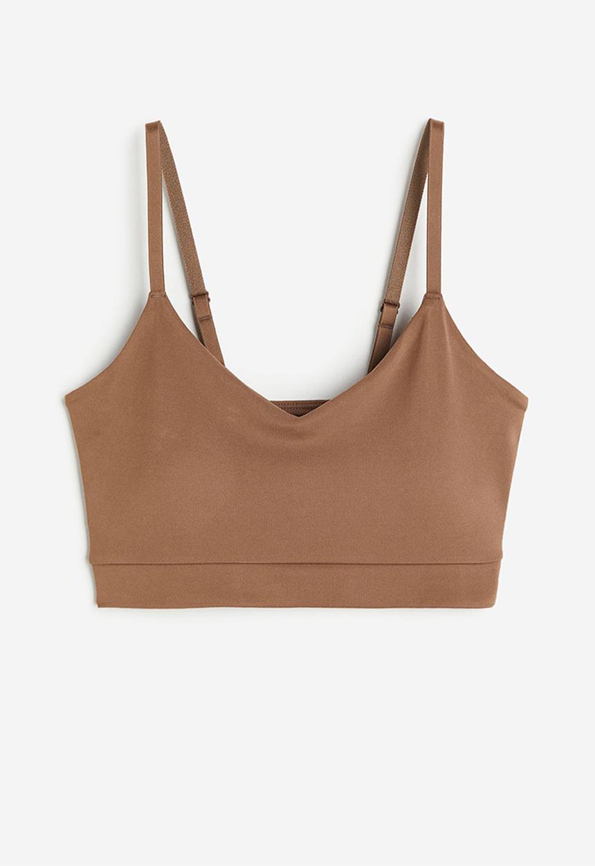 H&M - Softmove™ light support sports bra - light brown