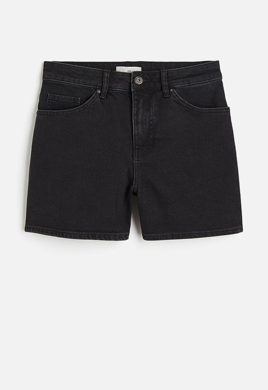 H&M - Denim shorts - black