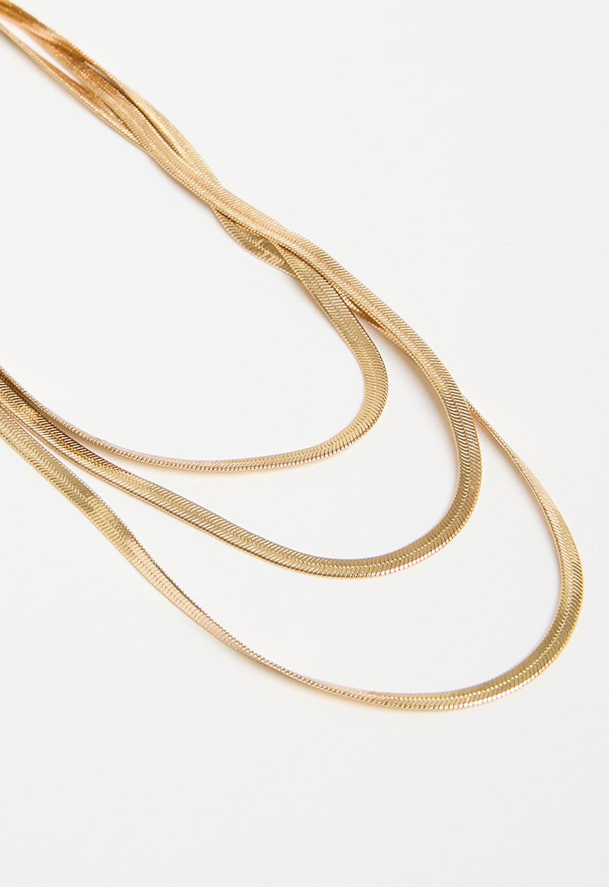 Tessa Design - Gabriella multi row chain - gold