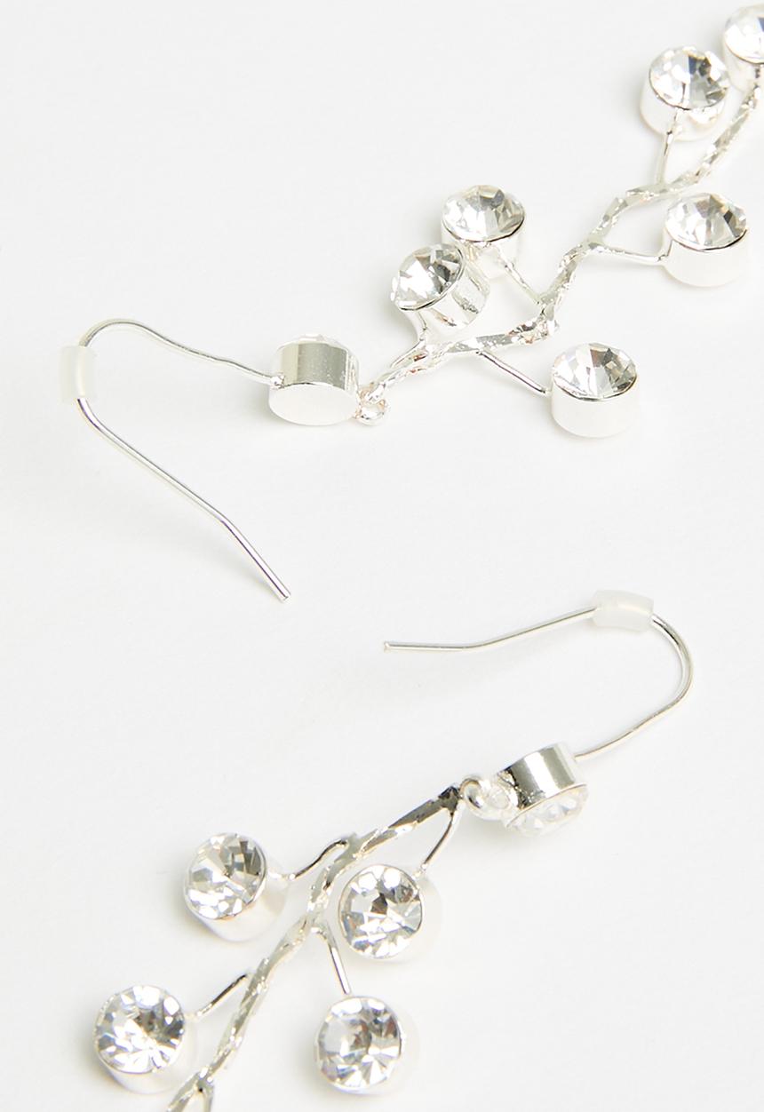 Tessa Design - Alice diamante earring - silver