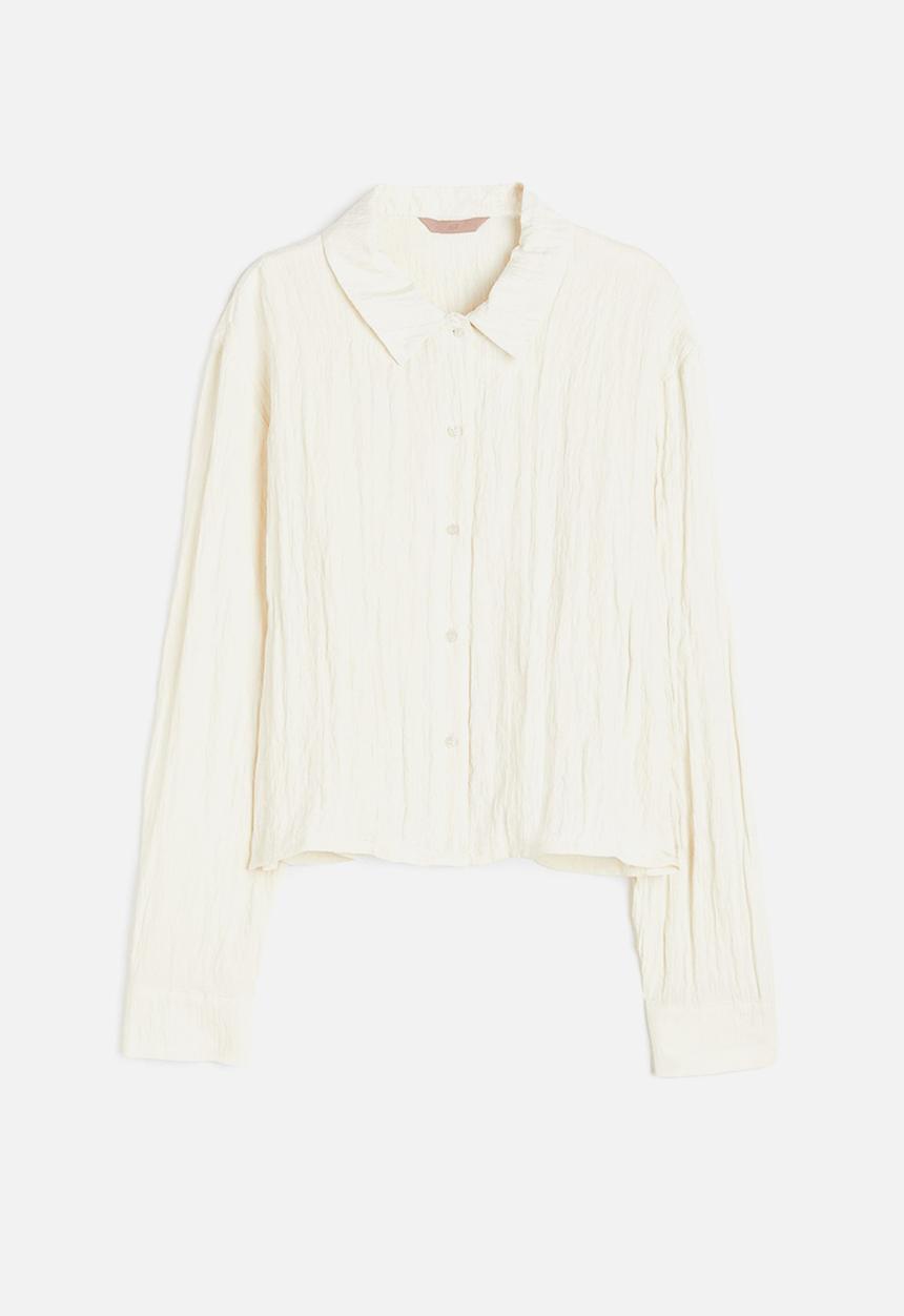 H&M - Long-sleeved shirt - cream 