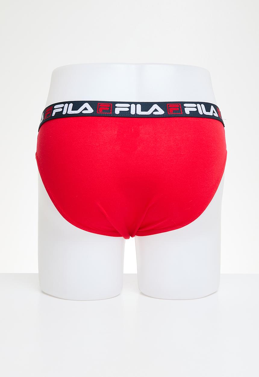 FILA - Milo briefs 2 pack - chinese red & white