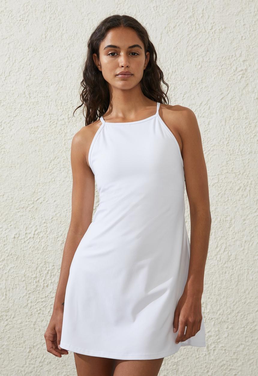 Cotton On - Ultra Soft Open Back Dress - White