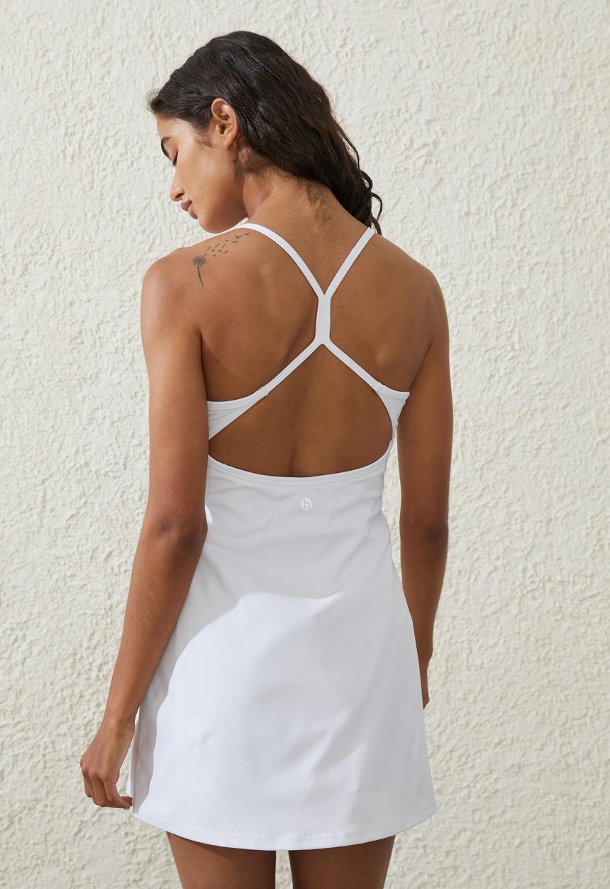 Cotton On - Ultra Soft Open Back Dress - White