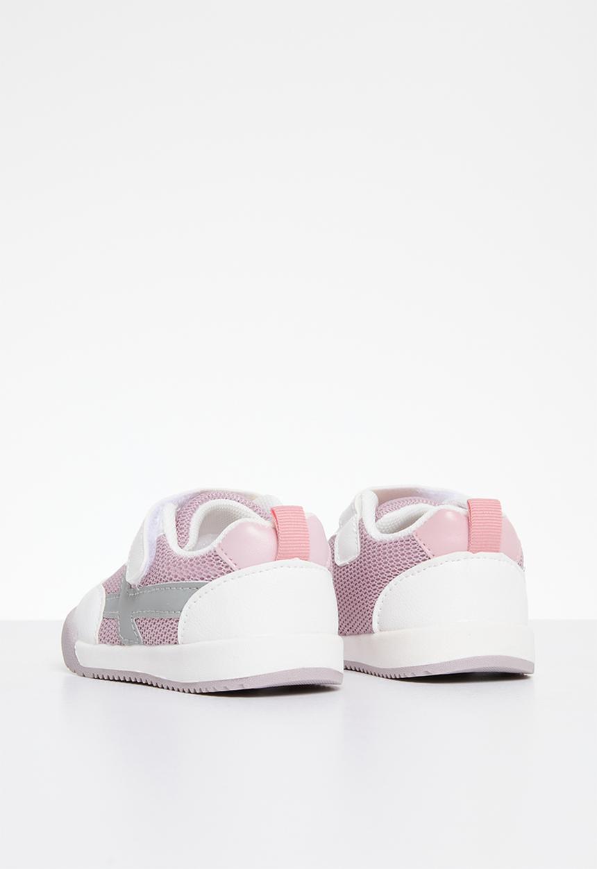 Pop Candy - Velcro and lace up sneaker - pink