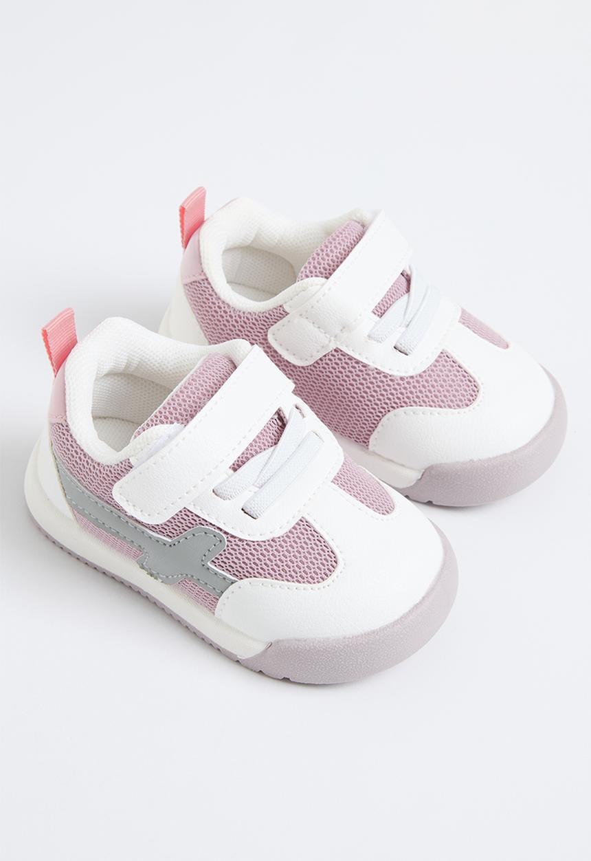 Pop Candy - Velcro and lace up sneaker - pink