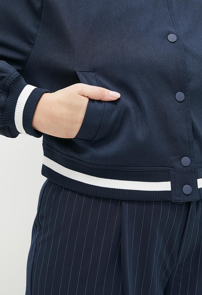 dailyfriday - Basic collegiate bomber - navy
