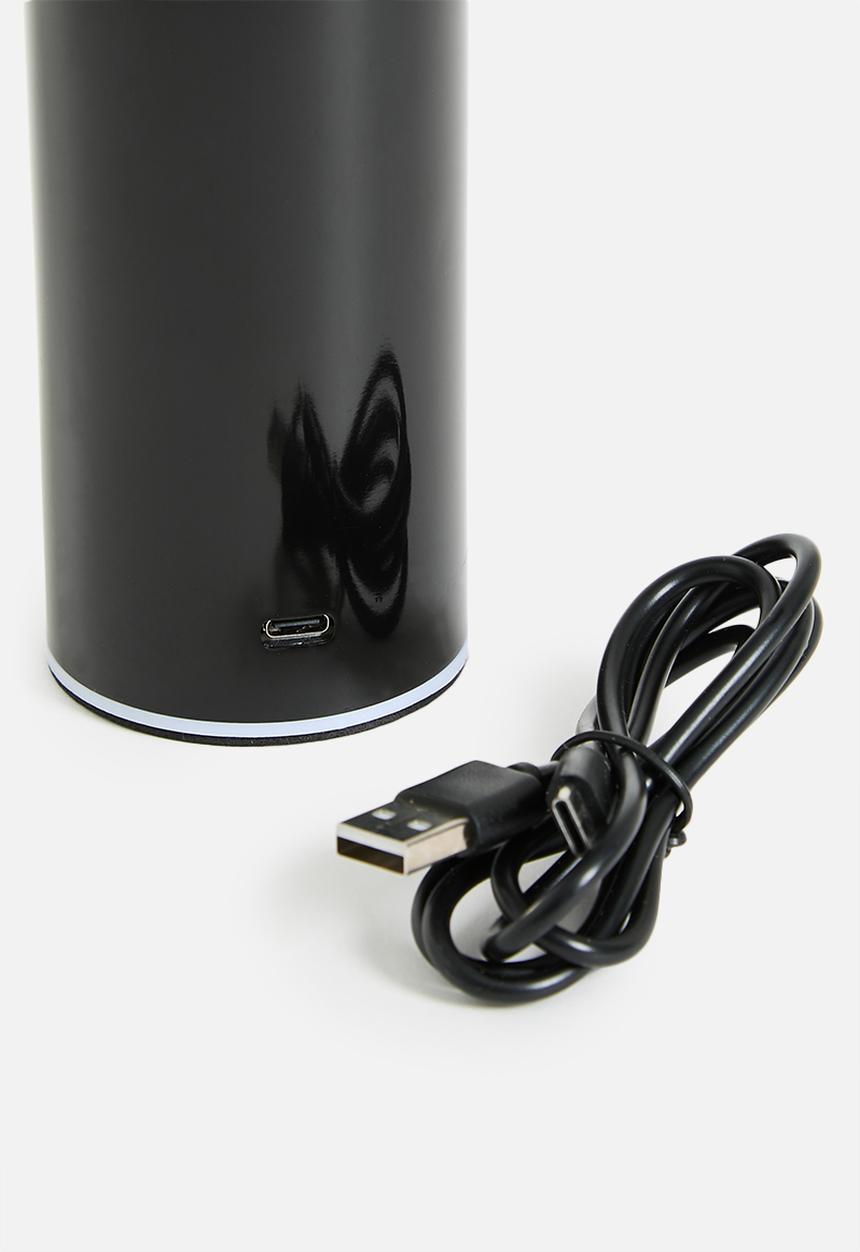 Sixth Floor - Owen touch rechargeable lamp - black