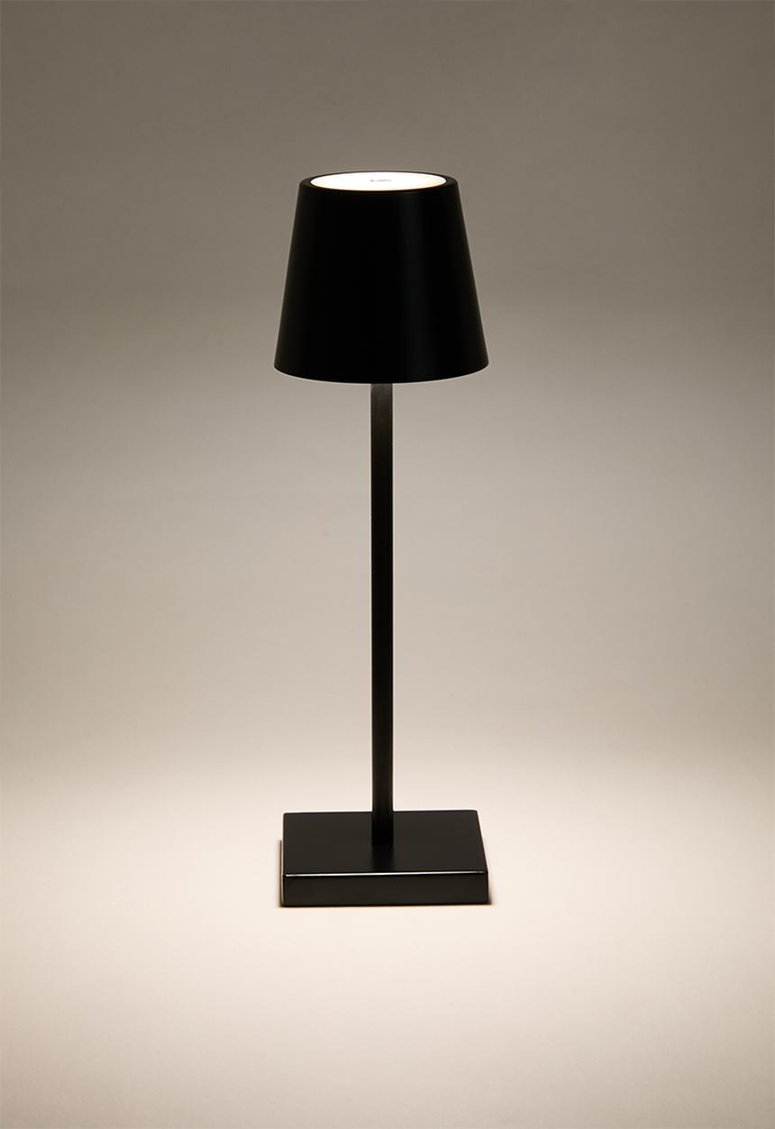 Sixth Floor - Louis touch rechargeable lamp - black