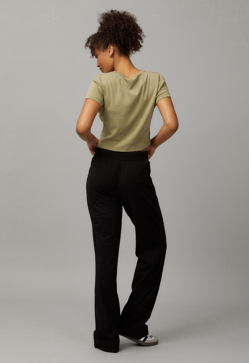 Factorie - Lightweight Straight Leg Trackpant - Black