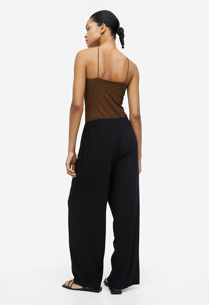 H&M - Wide trousers - black