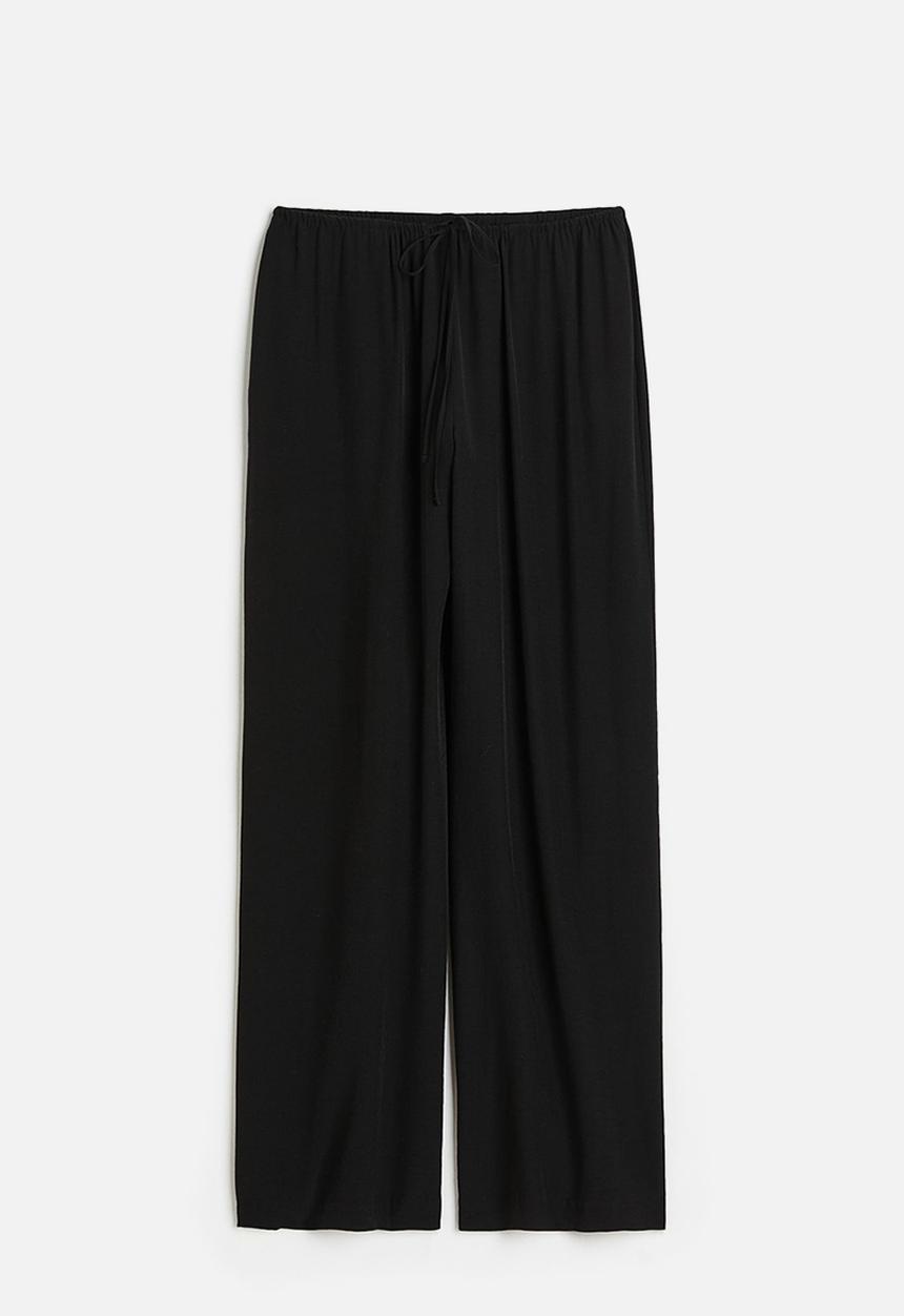 H&M - Wide trousers - black