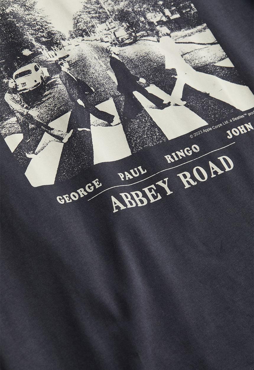 H&M - Oversized printed T-shirt - dark grey the beatles