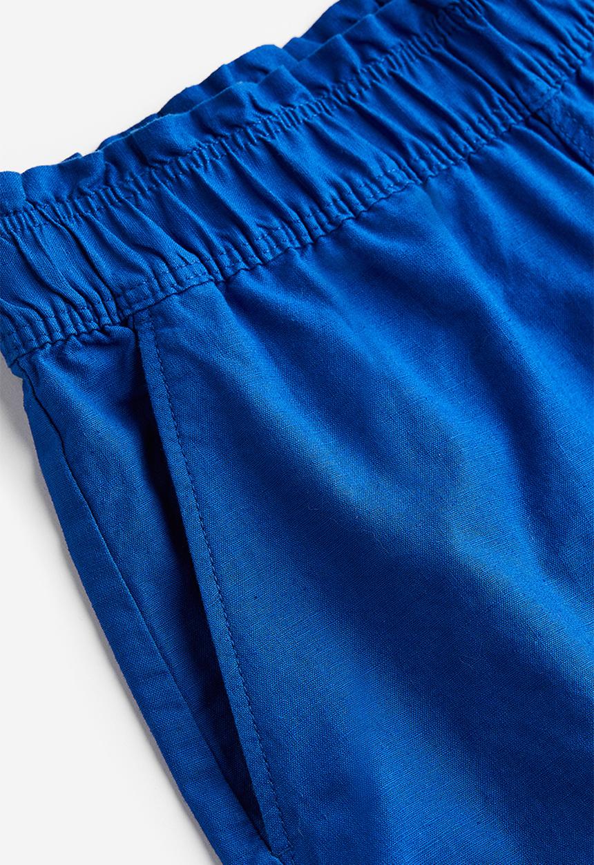 H&M - Linen shorts - bright blue