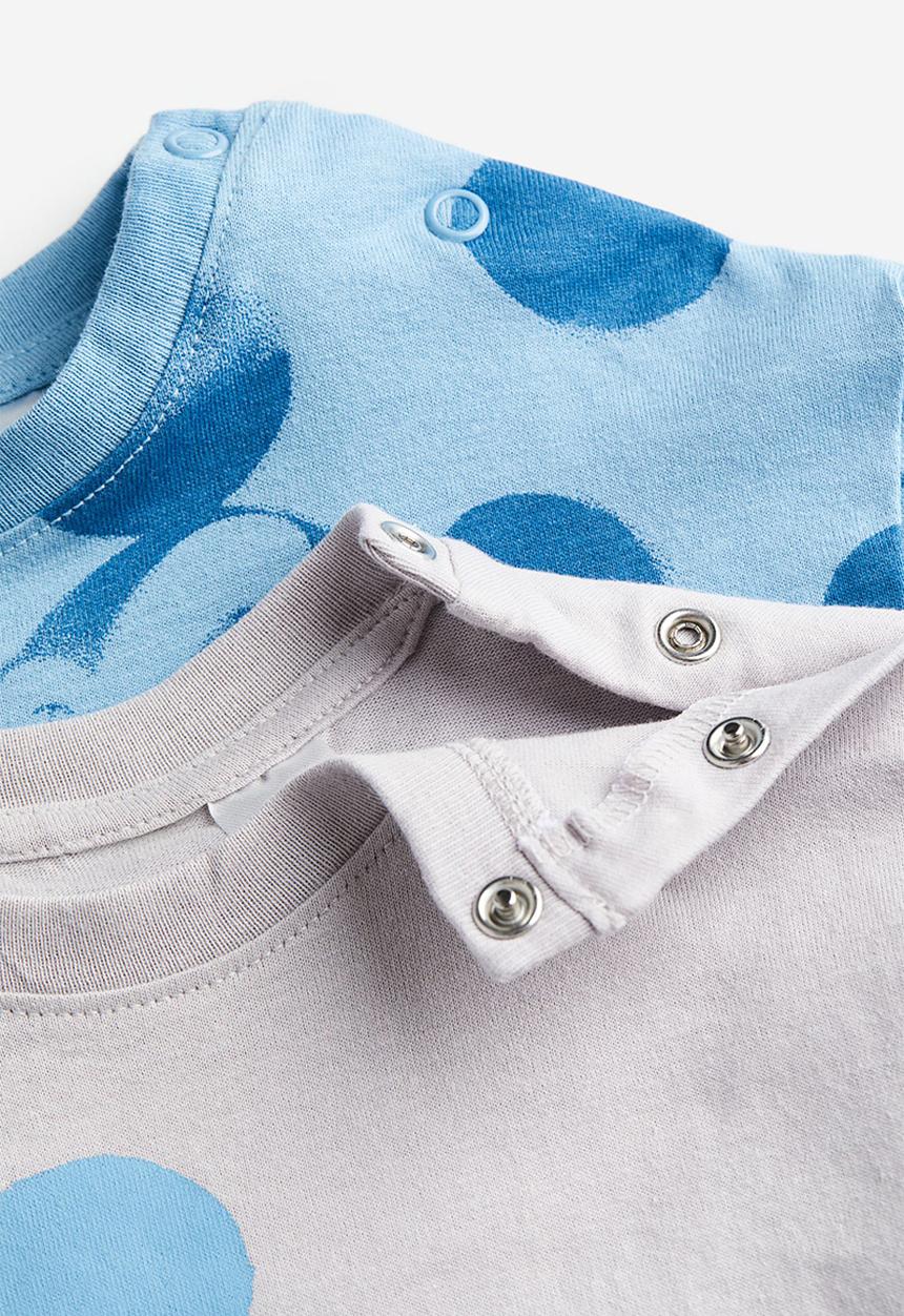 H&M - 2 Pack cotton T-shirts - light grey/mickey mouse
