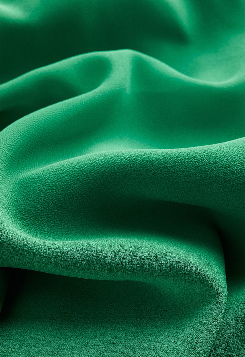 H&M - V-neck chiffon dress - green