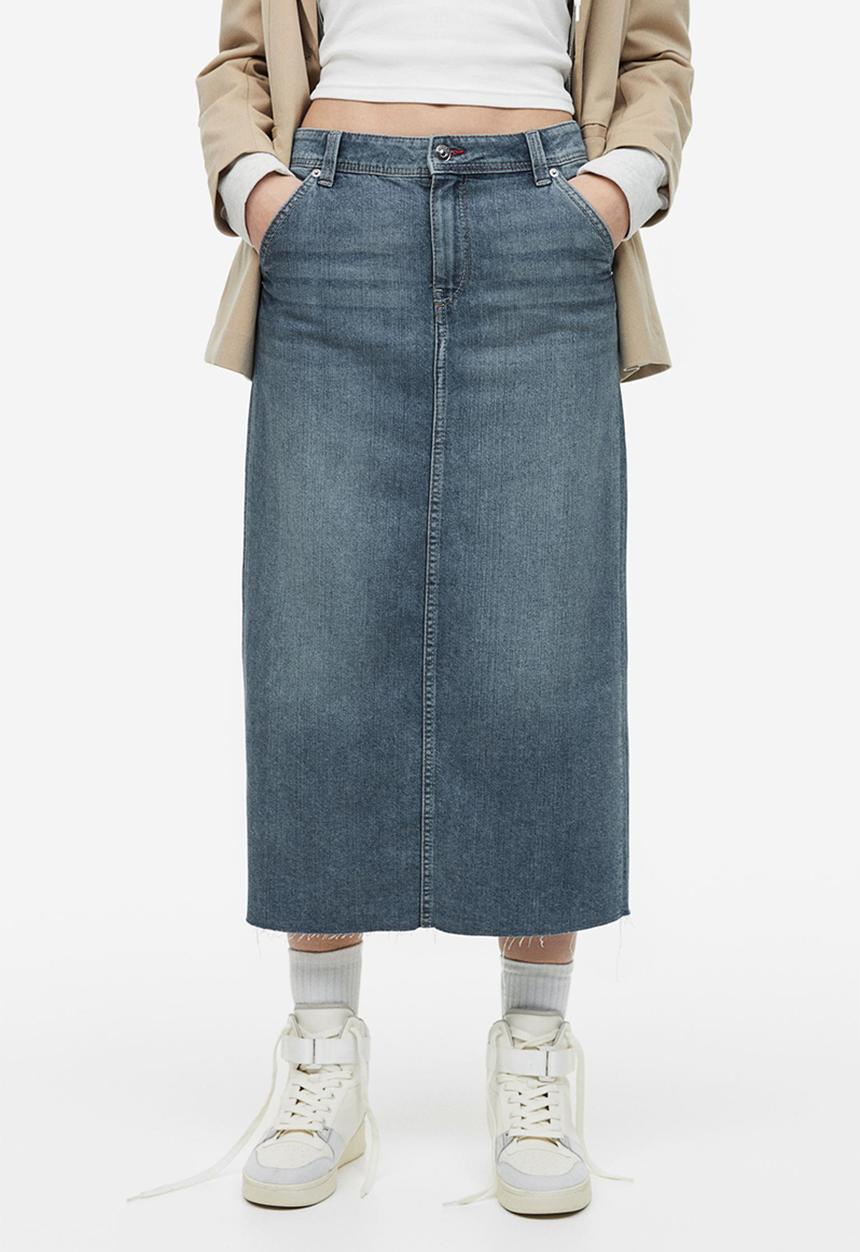 H&M - Denim skirt - denim blue 
