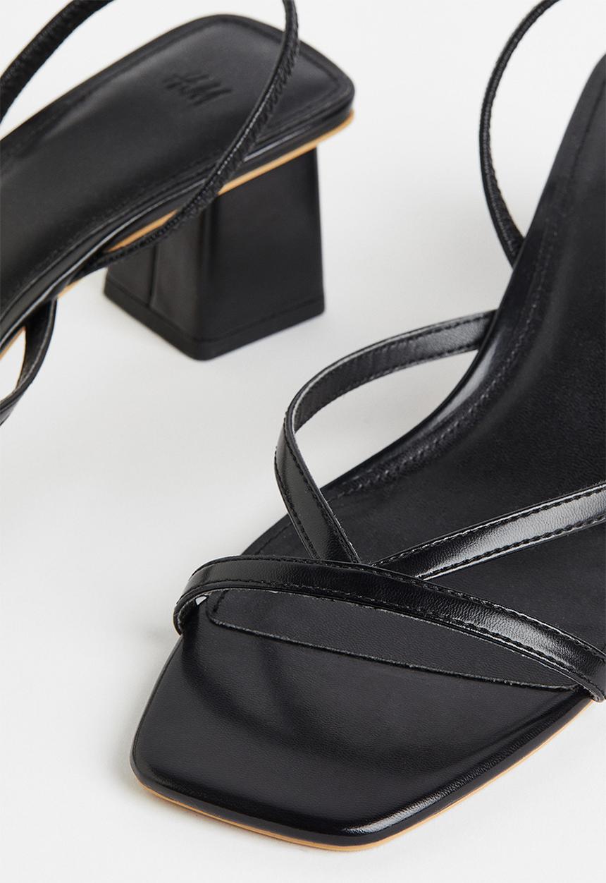 H&M - Heeled sandals - black