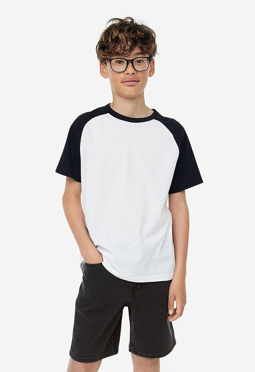 H&M - Denim shorts - black