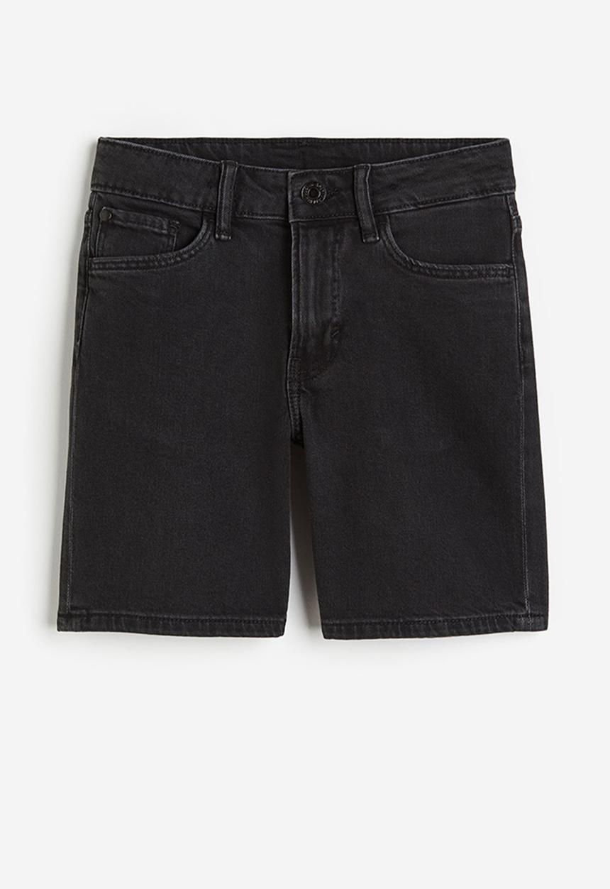 H&M - Denim shorts - black