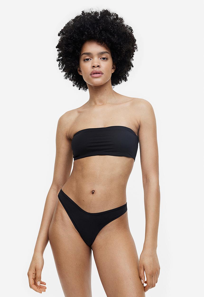 H&M - 3-pack cotton brazilian briefs - black