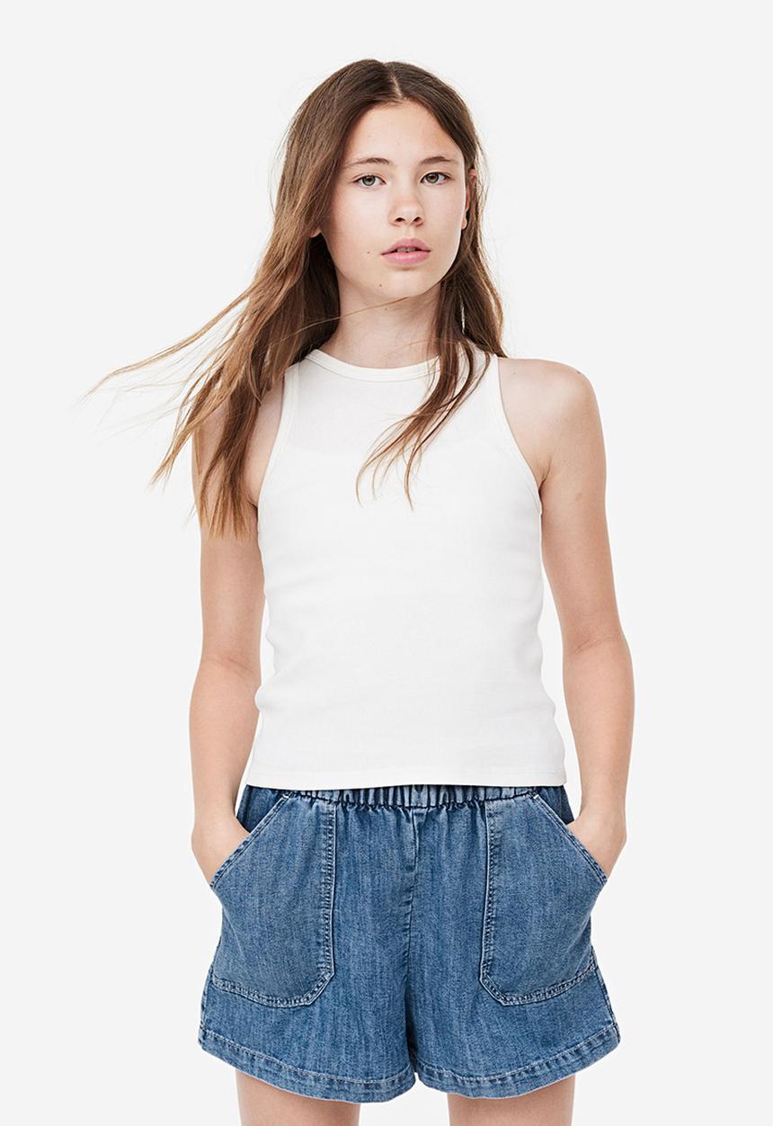 H&M - 2 Pack cotton shorts - denim blue/floral