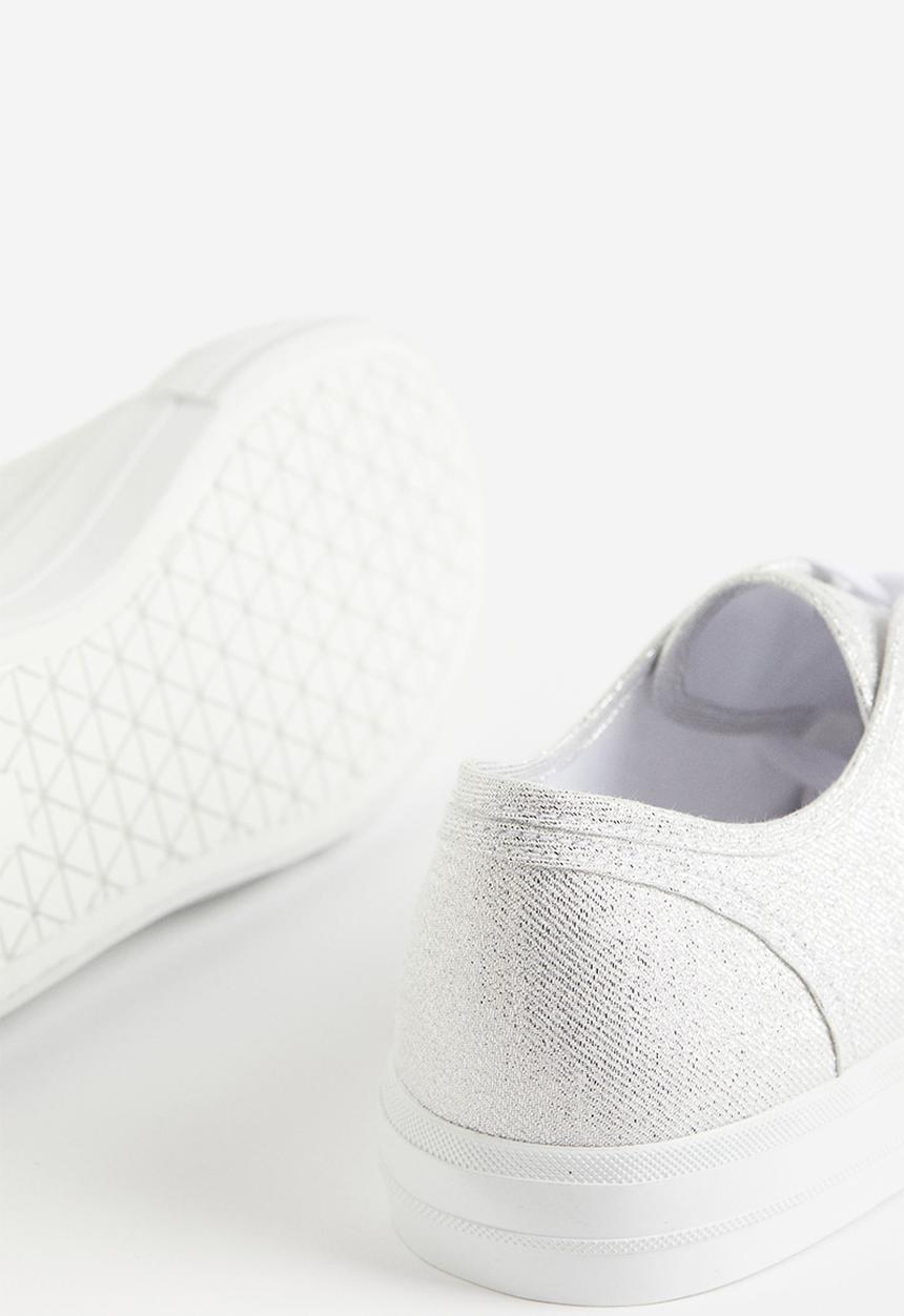 H&M - Glittery trainers - white