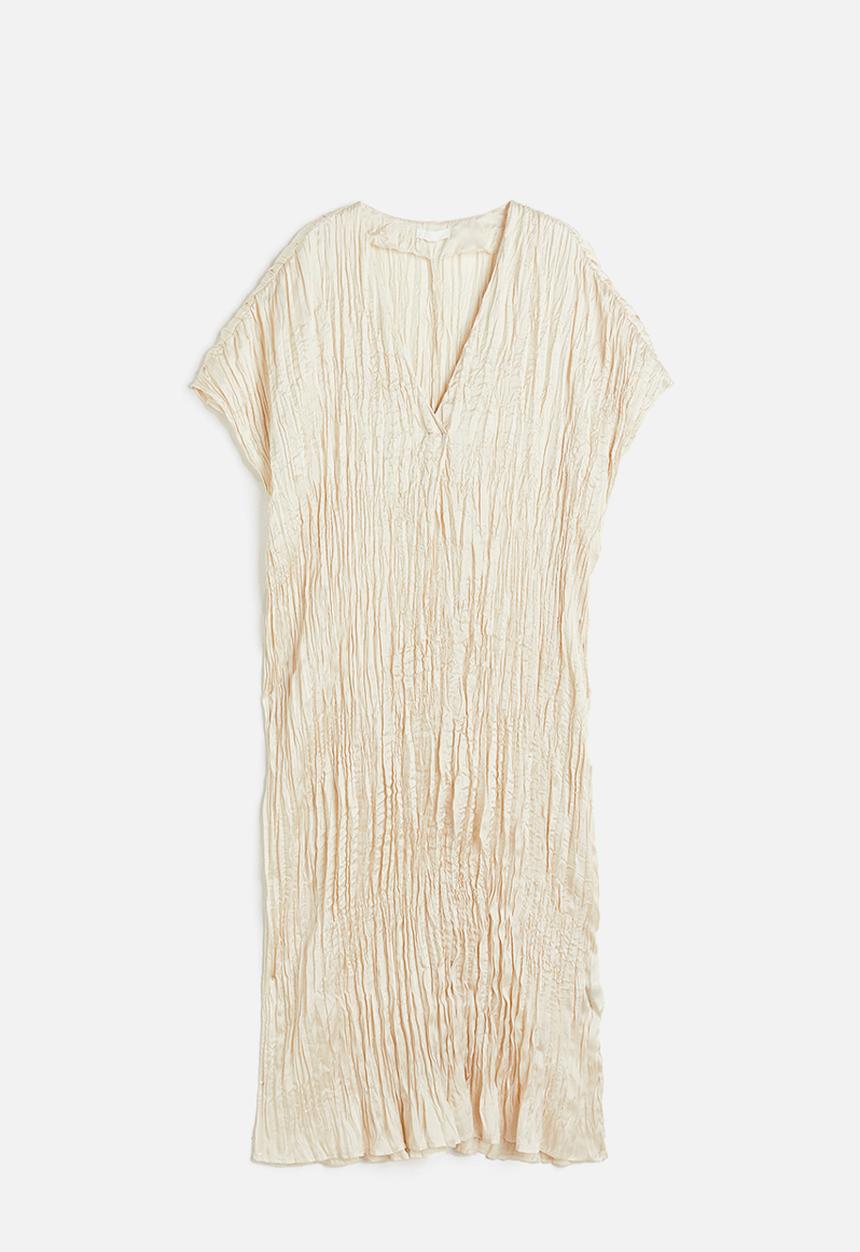 H&M - Pleated tunic dress - cream