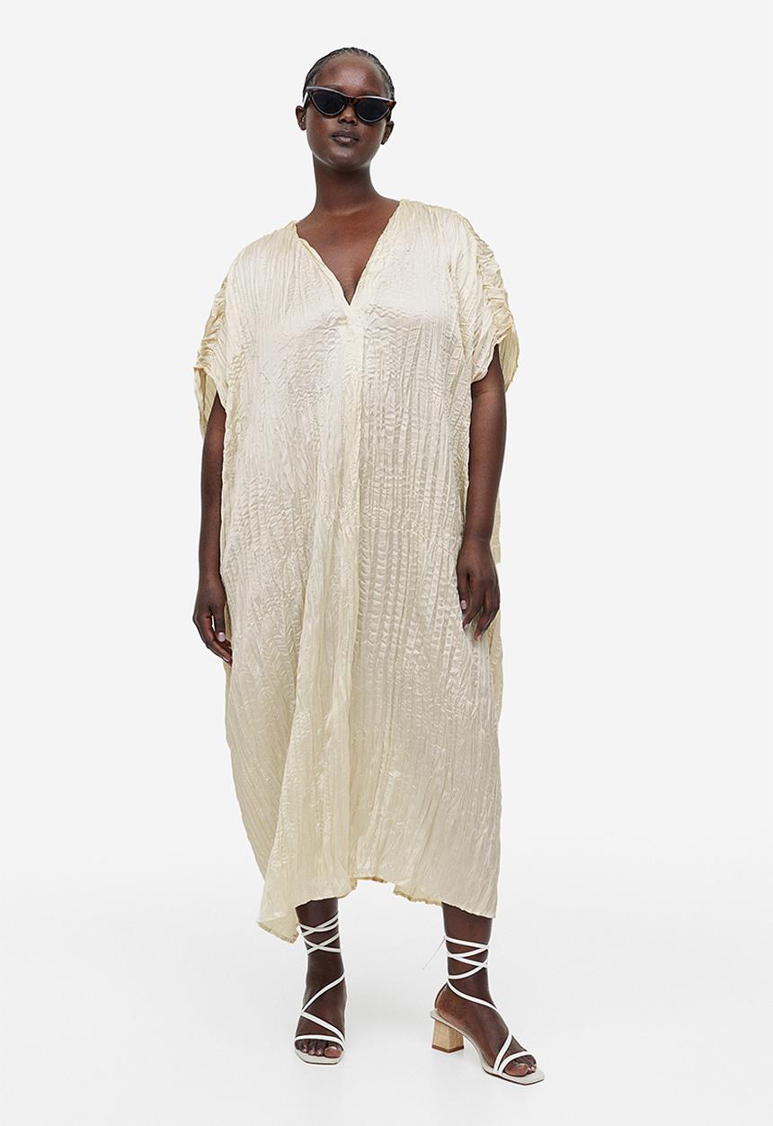 H&M - Pleated tunic dress - cream