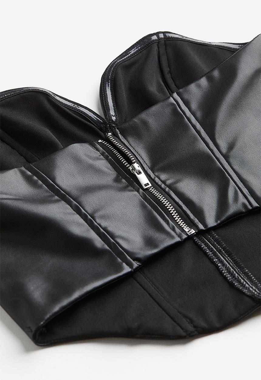 H&M - Corset top - black