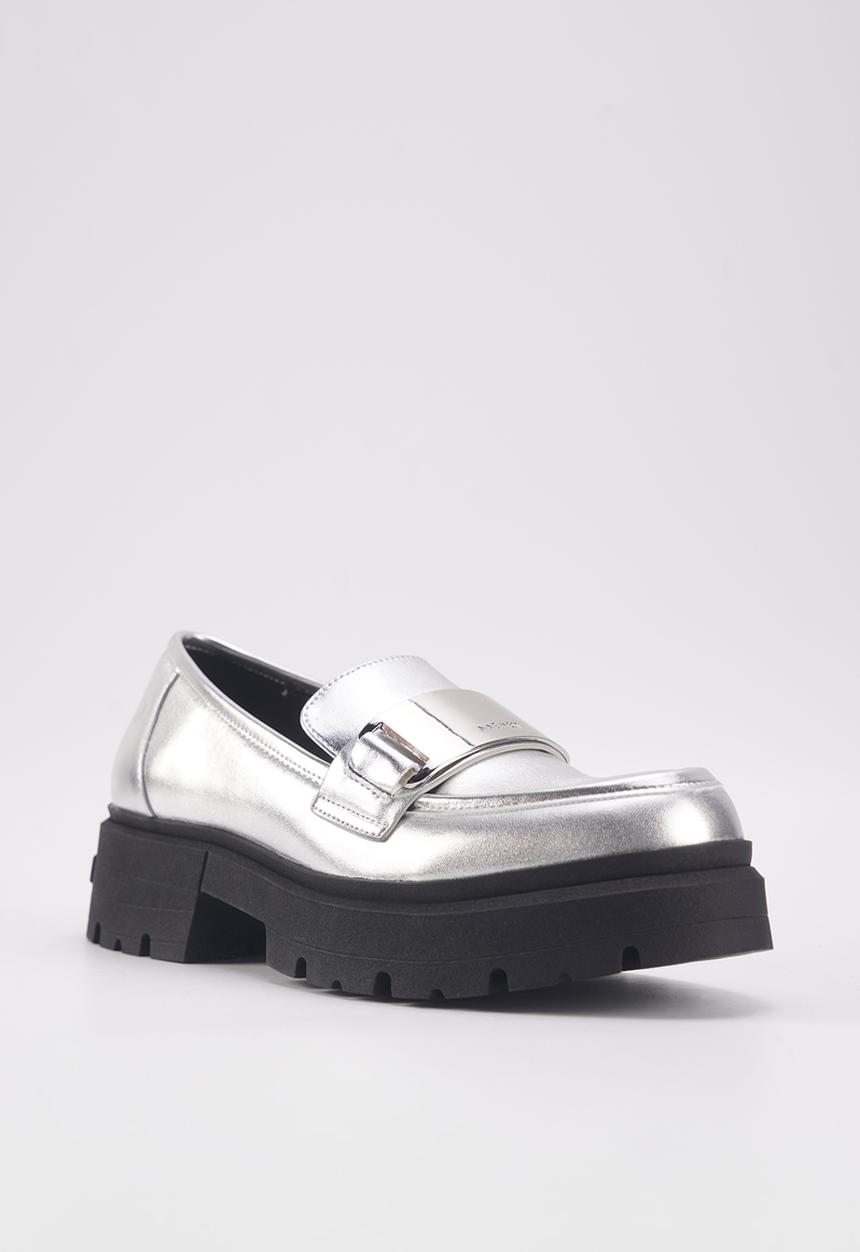Nine West - Trebo chunky loafer - silver
