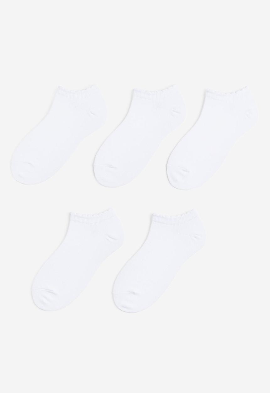 H&M - 5-Pack trainer socks - white