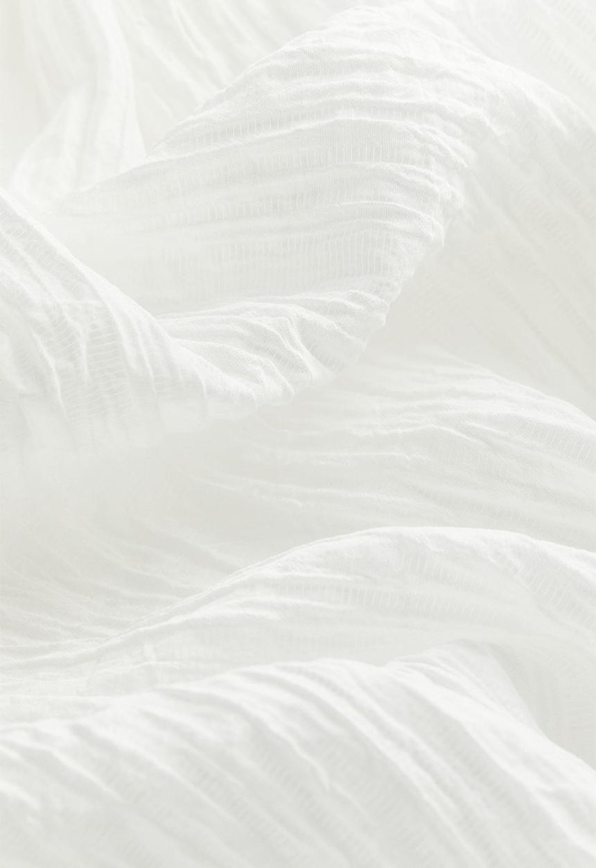 H&M - Oversized off-the-shoulder dress - white