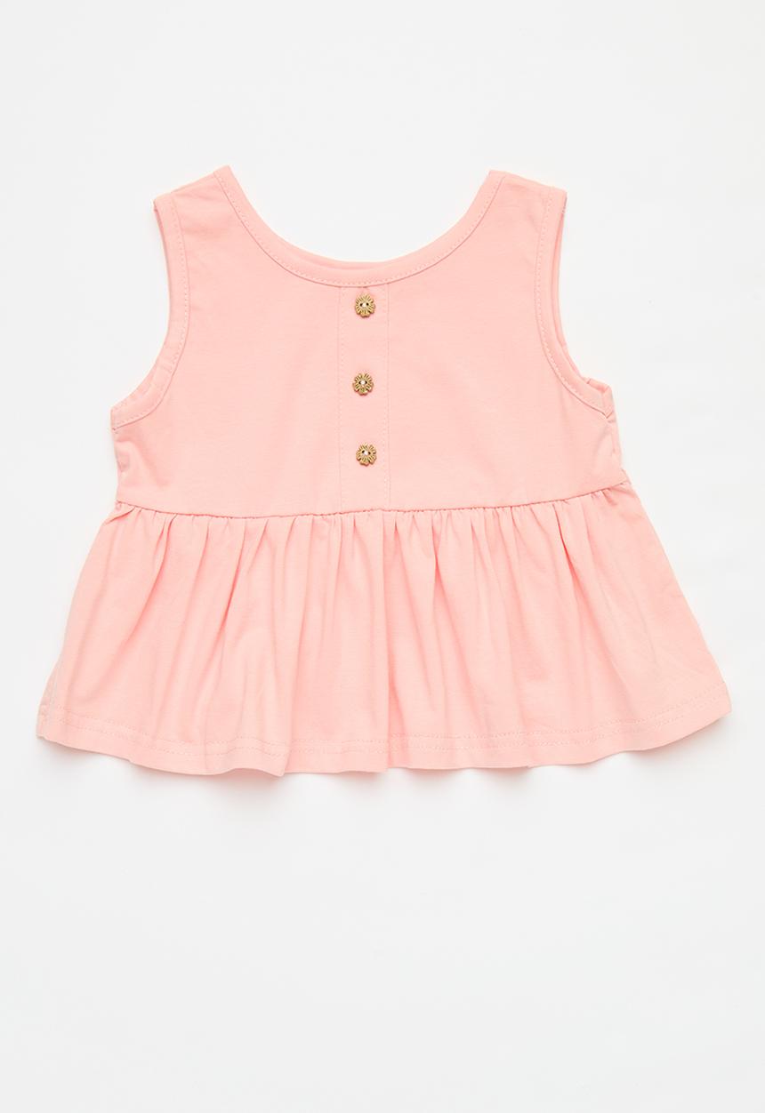 Pop Candy - Baby  button down top - pink